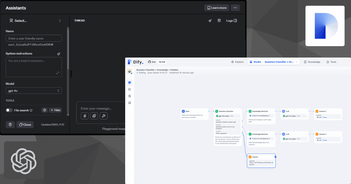 Por que usar o Dify em um projeto de chatbot, em vez de apenas OpenAI?