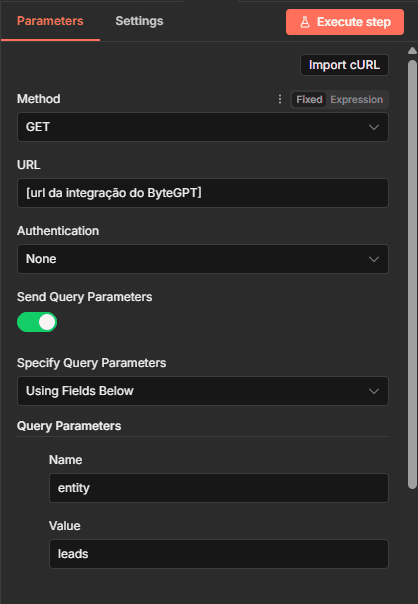 Exemplo Requisição HTTP n8n - 1